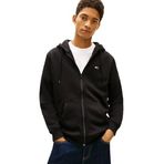 Tommy Jeans TJM REG S FLAG ZIP THRU Erkek Sweatshirt Black L