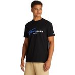 Tommy Jeans TJM REG SIGNTR DNA TEE EXT Erkek T-shirt, Siyah, S