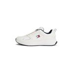 Tommy Jeans TJM RUNNER LEATHER Erkek Spor Ayakkabı, Beyaz, 40