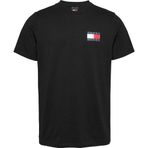 Tommy Jeans TJM SLIM ESSENTIAL FLAG TEE EXT Erkek T-shirt Black XL