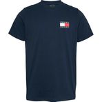 Tommy Jeans TJM SLIM ESSENTIAL FLAG TEE EXT Erkek T-shirt Dark Blue M