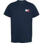 Tommy Jeans TJM SLIM ESSENTIAL FLAG TEE EXT Erkek T-shirt Dark Blue S