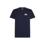 Tommy Jeans TJM SLIM ESSENTIAL FLAG TEE EXT Erkek T-shirt Dark Blue XXL