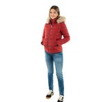 Tommy Jeans TJW BASIC HOODED DOWN JACKET EXT Kadın Ceket, Kırmızı, XS