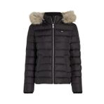 Tommy Jeans TJW BASIC HOODED DOWN JACKET EXT Kadın Ceket, Siyah, XL