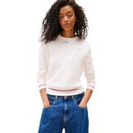 Tommy Jeans TJW ESSENTIAL CREW SWEATER EXT Kadın Kazak, Beyaz, XS
