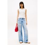 Tommy Jeans TJW ESSENTIAL RIB TANK EXT Kadın T-shirt, Beyaz, L