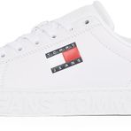 Tommy Jeans TJW LOGO OUTSOLE SNEAKER ESS Kadın Spor Ayakkabı, Beyaz, 40
