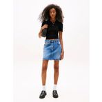 Tommy Jeans TJW POINTELLE POLO Kadın Siyah Kazak DW0DW20965BDS