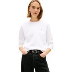 Tommy Jeans TJW REG S FLAG CREW Kadın Sweatshirt White XS