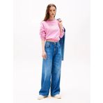 Tommy Jeans TJW RLX GRADIENT FLAG CREW Kadın Pembe Kazak DW0DW21396U06