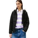 Tommy Jeans TJW SLIM LW HOODED PADDED JACKET Kadın Ceket, Siyah, S