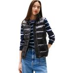 Tommy Jeans TJW SLIM ZIP PRINT DOWN VEST Kadın Yelek, Siyah, M
