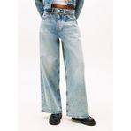 Tommy Jeans Yüksek Bel Geniş Paça Straight Açık Mavi Denim Pantolon, 26, 5003298175, Açık Mavi, Kadın