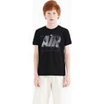 Tommy Life 11098 Siyah Yazı Baskılı Standart Kalıp O Yaka Erkek Çocuk T-Shirt