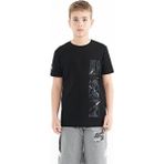 Tommy Life 11104 Siyah Baskı Detaylı O Yaka Standart Kalıp Erkek Çocuk T-shirt