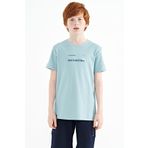 Tommy Life 11117 Açık Mavi Baskı Detaylı O Yaka Standart Kalıp Erkek Çocuk T-shirt