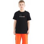 Tommy Life 11117 Siyah Baskı Detaylı O Yaka Standart Kalıp Erkek T-shirt