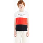 Tommy Life 11135 Lacivert Renk Bloklu O Yaka Baskı Detaylı Standart Kalıp Erkek Çocuk T-Shirt