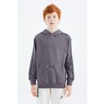 Tommy Life 11176 Koyu Gri Kanguru Cepli Erkek Çocuk Sweatshirt