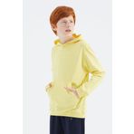 Tommy Life 11181 Sarı Kapüşonlu Basic Erkek Çocuk Sweatshirt