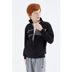 Tommy Life 11183 Siyah Dik Yaka Erkek Çocuk Sweatshirt