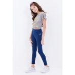 Tommy Life 75047 Yüksek Bel Dar Paça İndigo Kız Çocuk Tayt