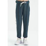 Tommy Life 75122 Orman Yeşili Yan Bantlı Gizli Fermuar Cep Detaylı Jogger Kız Çocuk Eşofman Altı