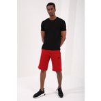 Tommy Life 81136 Gizli Fermuar Arka Cepli Bağcıklı Standart Kalıp Kırmızı Erkek Şort