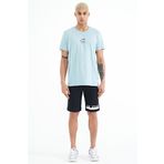 Tommy Life 81241 Lacivert Baskı Detaylı Bağcıklı Standart Kalıp Erkek Şort