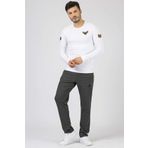 Tommy Life 84671 Antrasit Melanj Air Max Baskılı Erkek Eşofman Altı