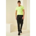 Tommy Life 84754 Siyah Gölge Erkek Kamuflaj Desenli Dar Kesim Jogger Eşofman Alt