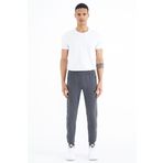 Tommy Life 84909 Antrasit Melanj Yazı Nakışlı Standart Kalıp Jogger Erkek Eşofman Altı