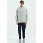 Tommy Life 84929 Lacivert Fermuar Cepli Bağcıklı Şardonlu Jogger Erkek Eşofman Altı