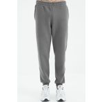 Tommy Life 84999 Koyu Gri Bağcıklı Dar Paça Erkek Eşofman Alt