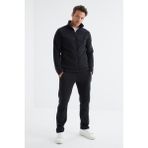Tommy Life 85193 Lacivert Dik Yaka Basic Erkek Polar Eşofman Takımı