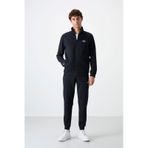 Tommy Life 85198 Lacivert Dik Yaka Fermuarlı Jogger Rahat Form Erkek Eşofman Takımı