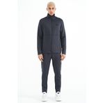 Tommy Life 85199 Antrasit Fermuarlı Dik Yaka Gizli Cepli Erkek Eşofman Takım
