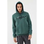 Tommy Life 87883 Yeşil Kanguru Cep Standart Kalıp Kapüşonlu Erkek Sweatshirt