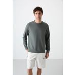 Tommy Life 88053 Çağla Basic O Yaka Rahat Form Erkek Sweatshirt