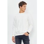 Tommy Life 88053 Ekru Erkek Basic O Yaka Rahat Form Sweatshirt
