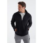 Tommy Life 88134 Lacivert Fermuarlı Dik Yaka Standart Kalıp Erkek Sweatshirt Polar