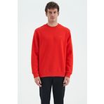 Tommy Life 88137 Fiesta O Yaka Şardonlu Rahat Form Basic Erkek Sweatshirt