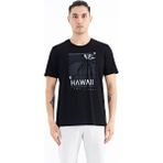 Tommy Life 88190 Siyah Slogan Baskılı O Yaka Standart Kalıp Erkek T-shirt