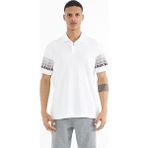 Tommy Life 88240 Beyaz Kol Baskı Detaylı Polo Yaka Standart Form Erkek T-shirt