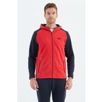 Tommy Life 88313 Kırmızı Connell Fiesta Rahat Kalıp Polar Erkek Sweatshirt