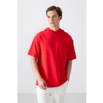 Tommy Life 88352 Fiesta Pamuklu Kalın Yumuşak Dokulu Oversize Fit Basic Erkek T-Shirt