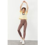 Tommy Life 94545 Gül Kurusu Yüksek Bel Streç Slim Fit Dar Paça Kadın Tayt
