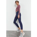Tommy Life 94545 İndigo Yüksek Bel Streç Slim Fit Dar Paça Kadın Tayt