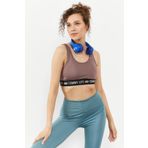 Tommy Life 97113 Yazı Şeritli Standart Kalıp U Yaka Spor Gül Kadın Büstiyer